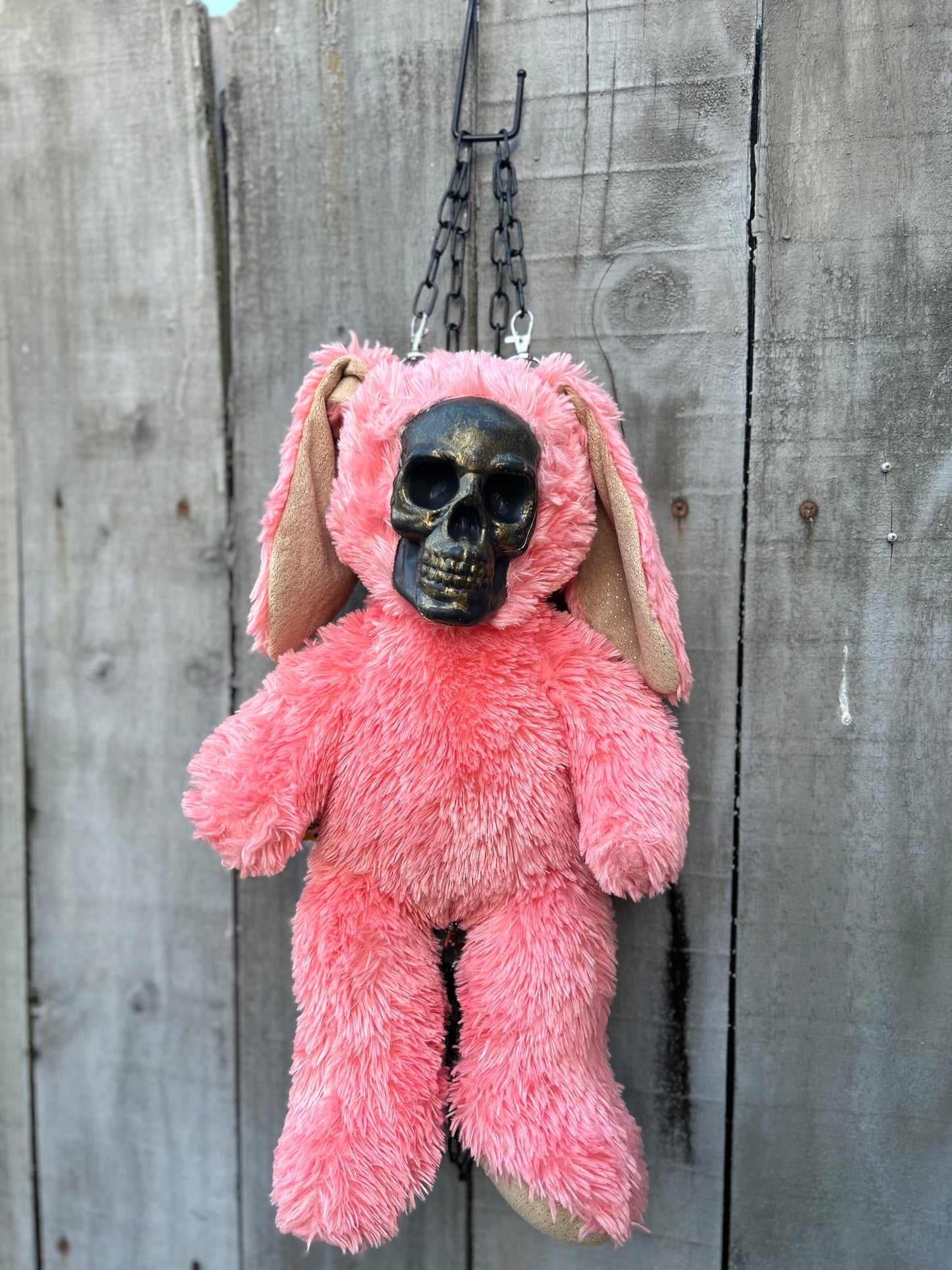 Pink Skeleton Bunny Backpack