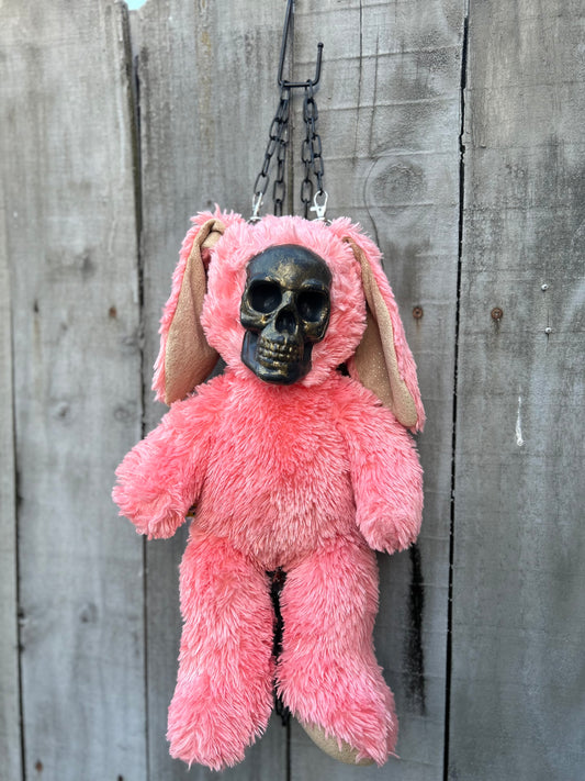 Pink Skeleton Bunny Backpack