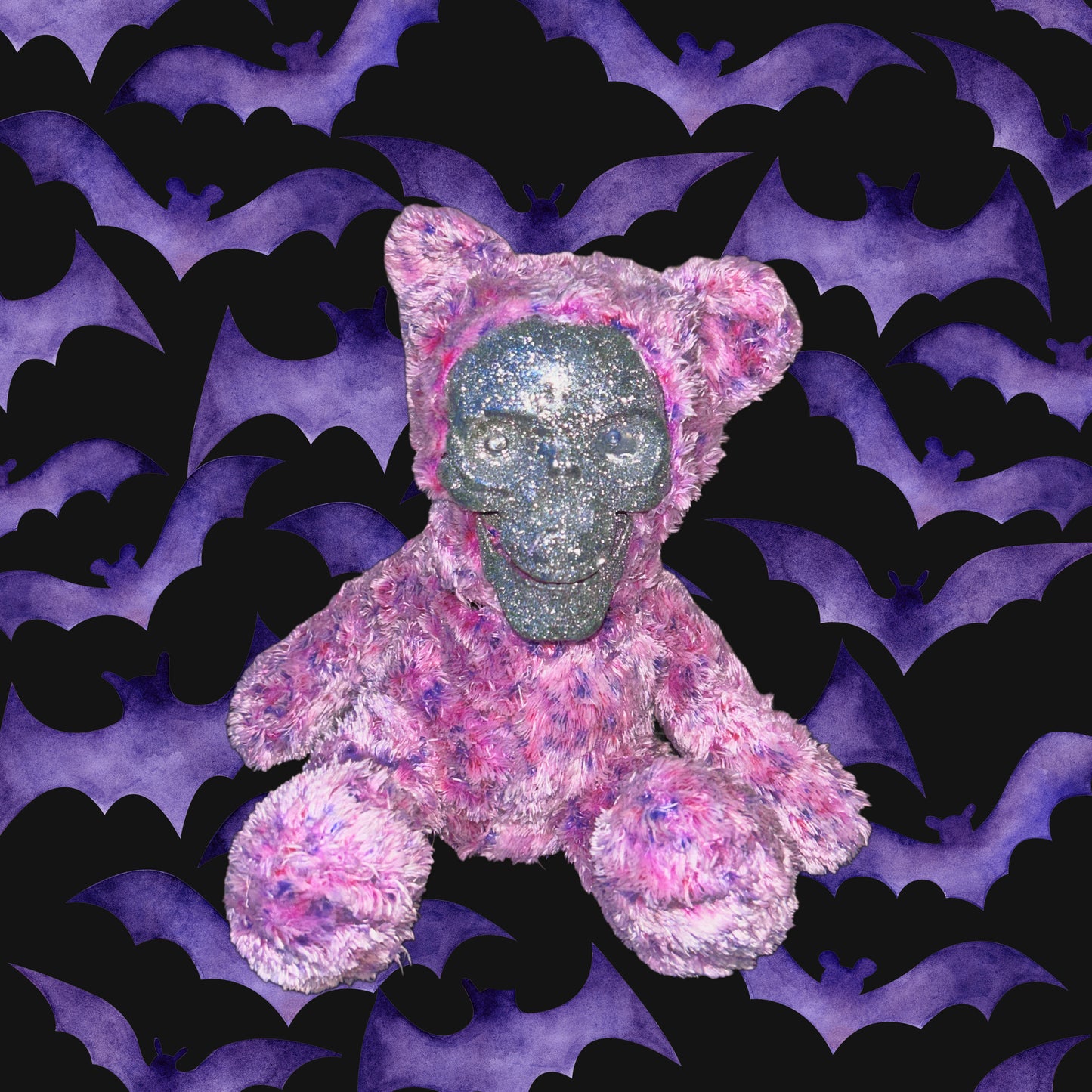 Pink Glitter Skeleton Jar
