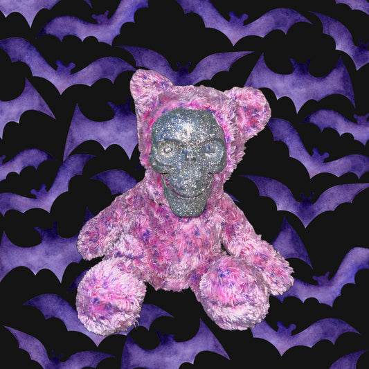 Pink Glitter Skeleton Jar