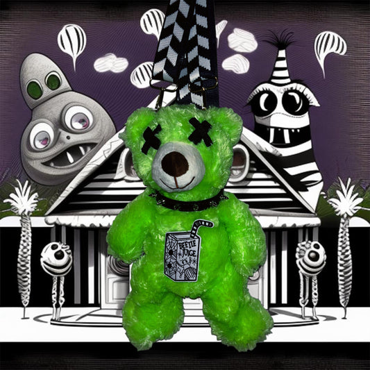 Beetlejuice-Themed Bear Backpack